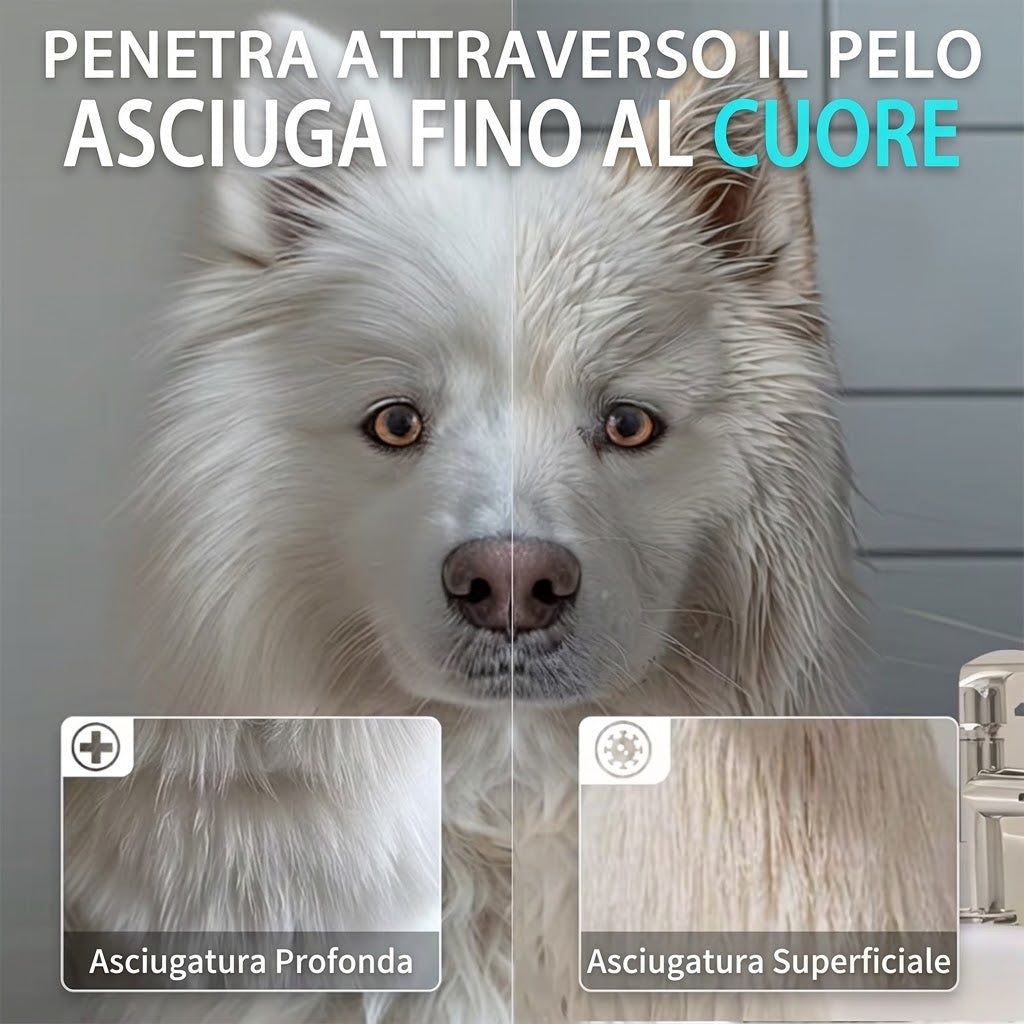 Podofo Soffiatore Asciugatore per Cani 2800W